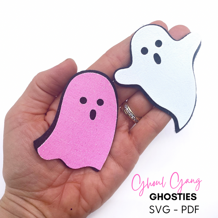 Spooky Ghoul Gang Ghostie Hair Clip Bow Template SVG/PDF