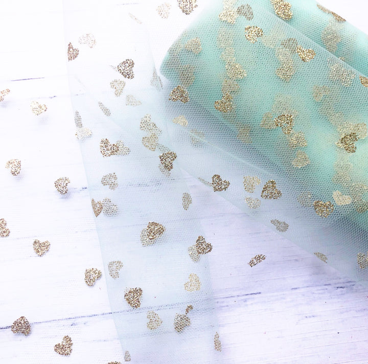 Pastel heart tulle