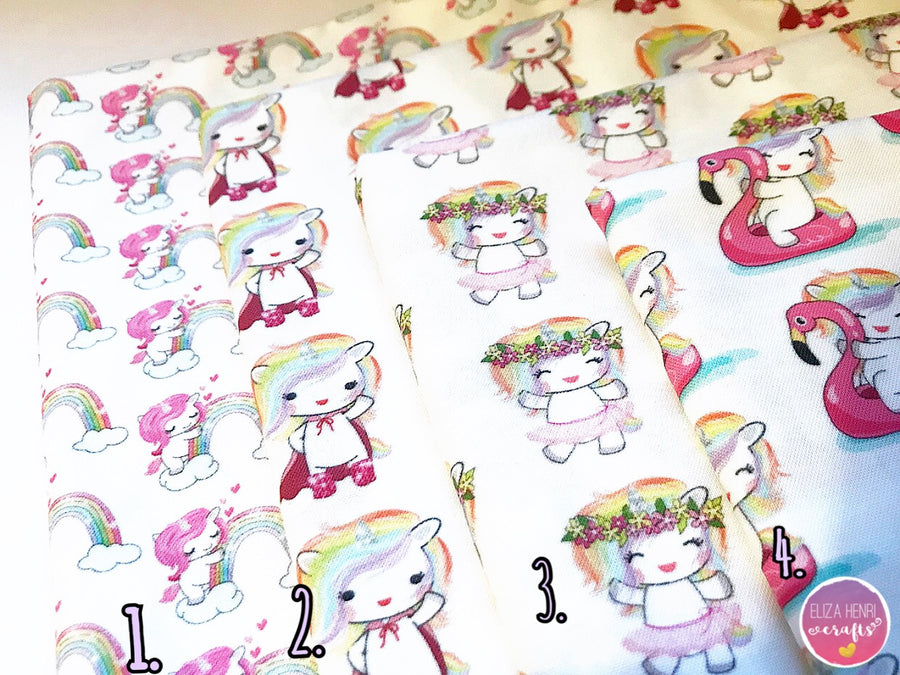 The Cute Unicorn Collection- Luxury Artisan Fabric Felts - Eliza Henri Craft Supply