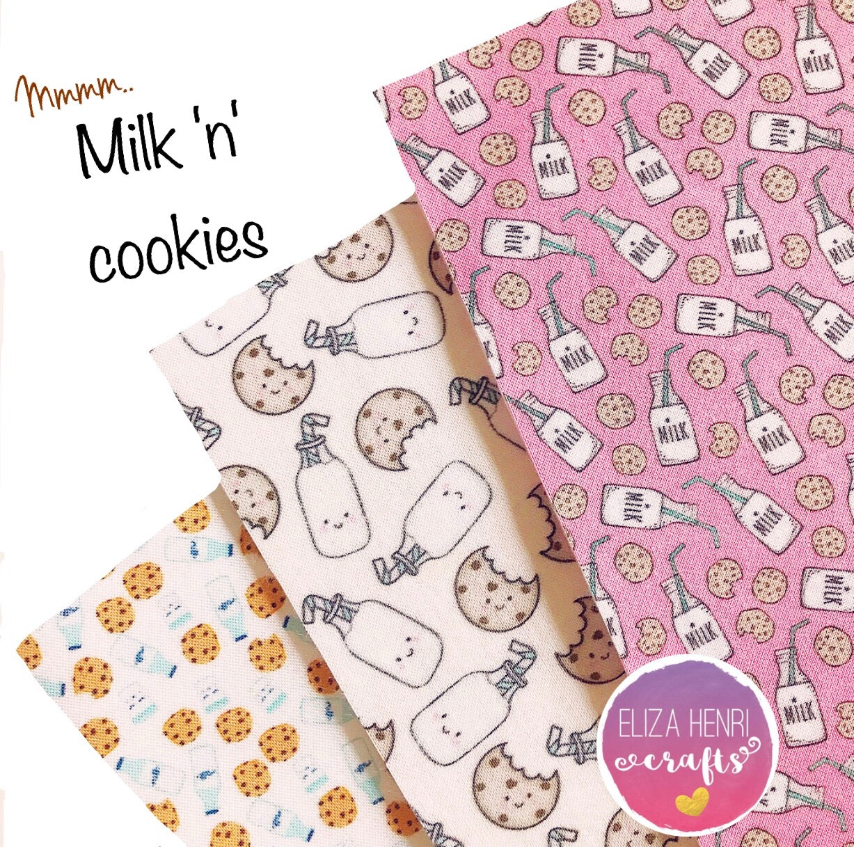The Milk n Cookies Collection- Luxury Artisan Fabric Felts - Eliza Henri Craft Supply