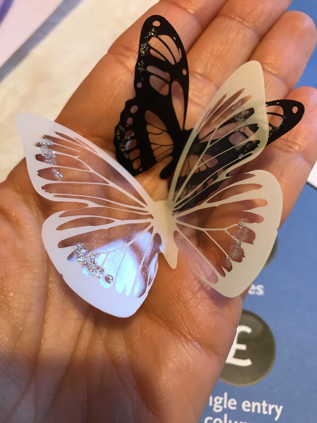 Butterfly Wing 3D Embellishments - Eliza Henri Craft Supply