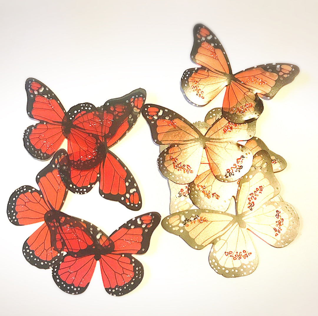 Butterfly Wing 3D Embellishments - Eliza Henri Craft Supply