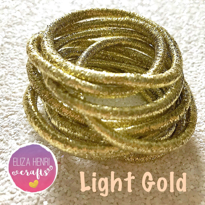 NEW High Quality Stretchy Glitter elastics snag free - Eliza Henri Craft Supply