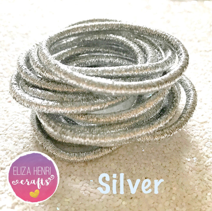 NEW High Quality Stretchy Glitter elastics snag free - Eliza Henri Craft Supply