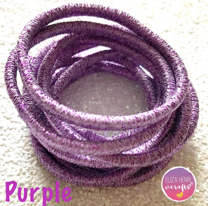 NEW High Quality Stretchy Glitter elastics snag free - Eliza Henri Craft Supply