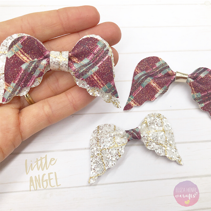 Angel Wings Pinch Bow Template