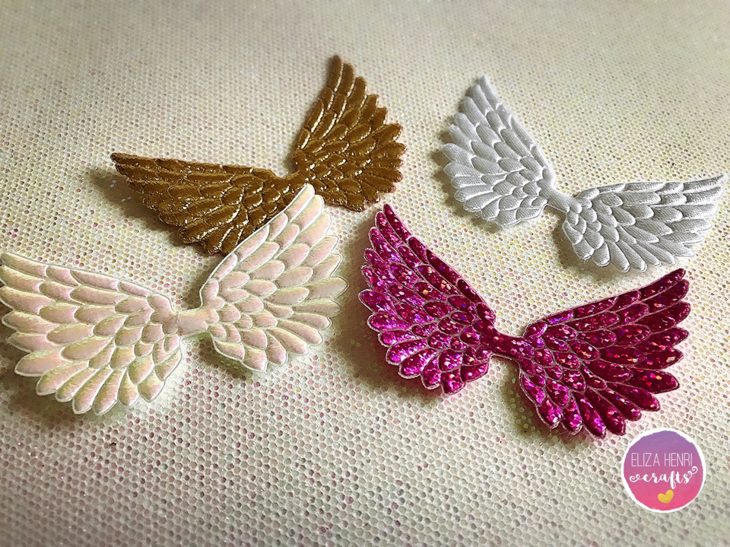 Beautiful Angel Wing Embellishments - Eliza Henri Craft Supply