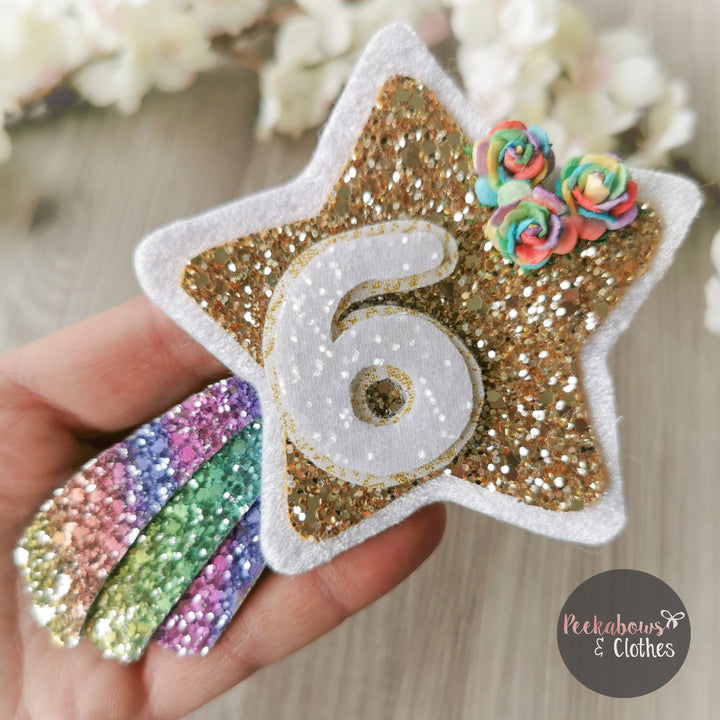 EHC Shooting Star Birthday Badge Plastic Template