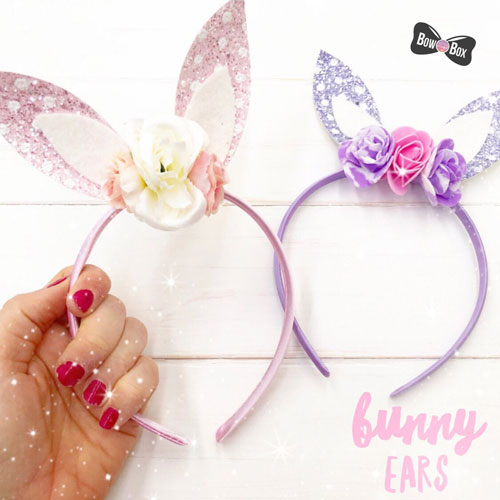 bunny ears template bows