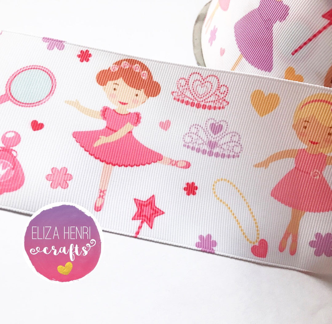 Dress Up Time Girls Grosgrain Ribbon 2'' or 3'' - Eliza Henri Craft Supply