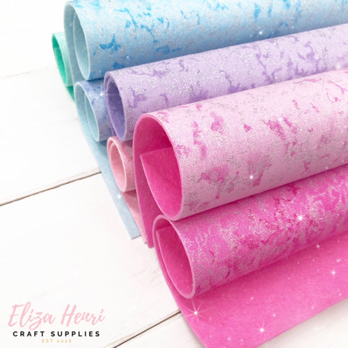 Fairy Frost Glitz Fabric Felt