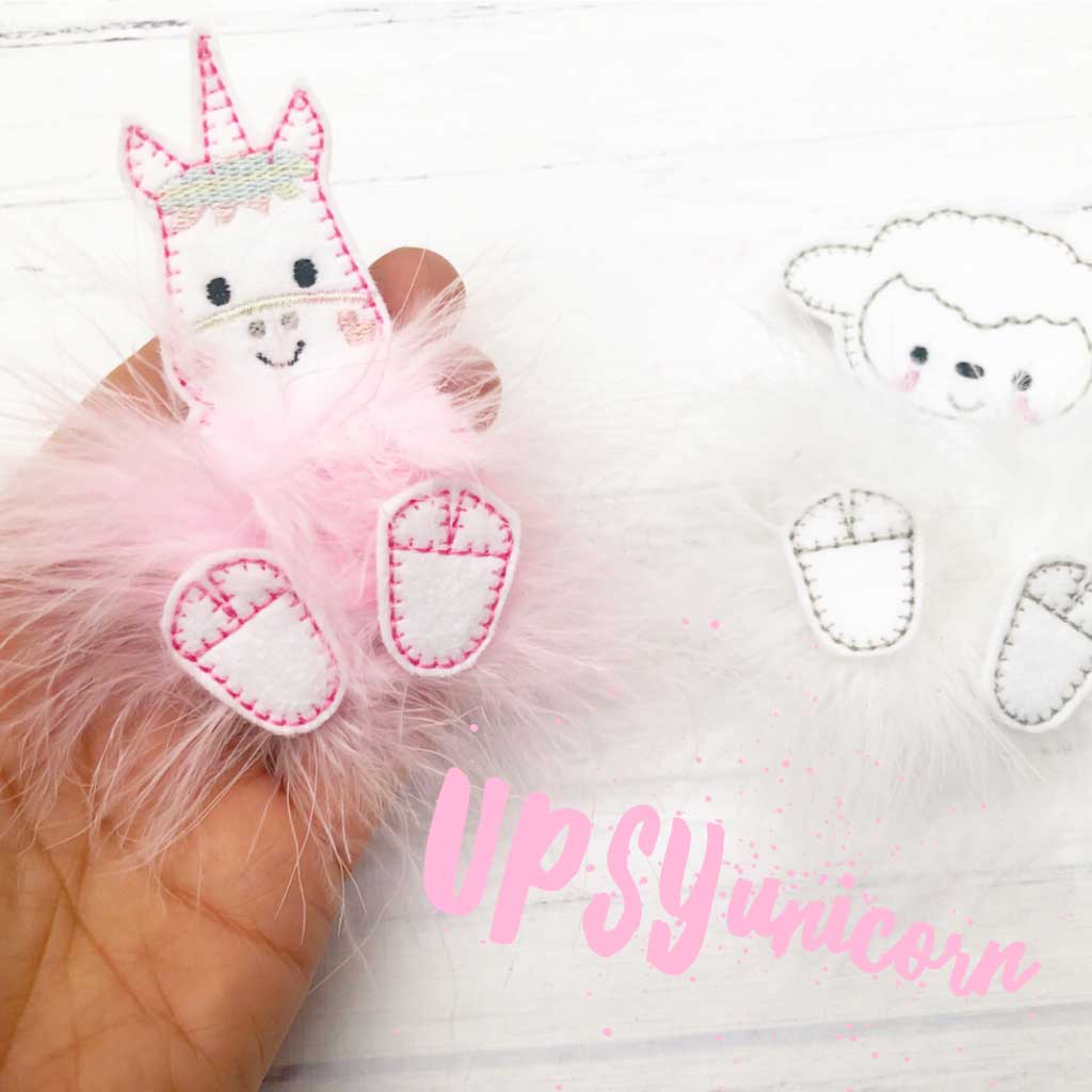 fluffy unicorn felties fur babies