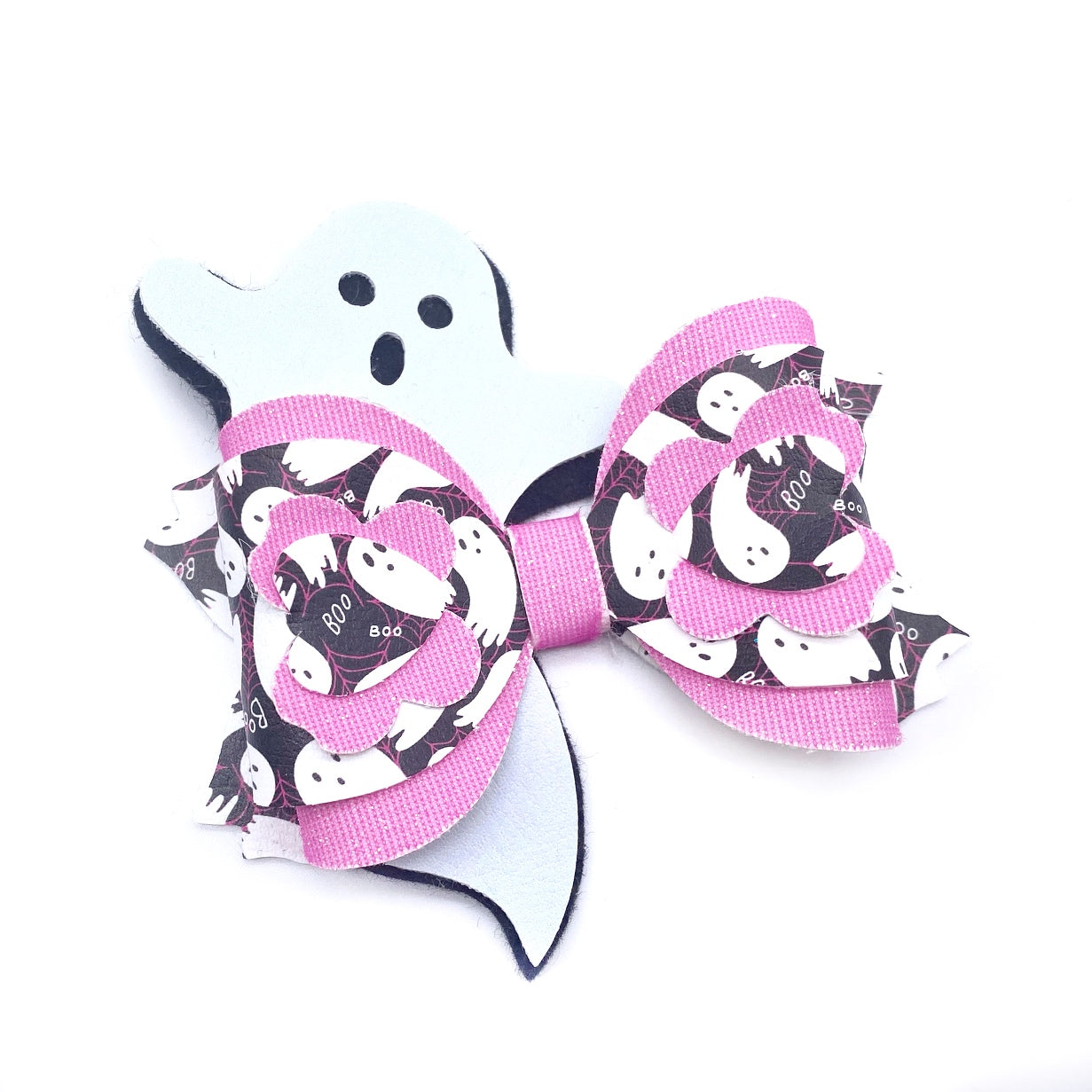 Spooky Ghoul Gang Ghostie Hair Clip Bow Template SVG/PDF