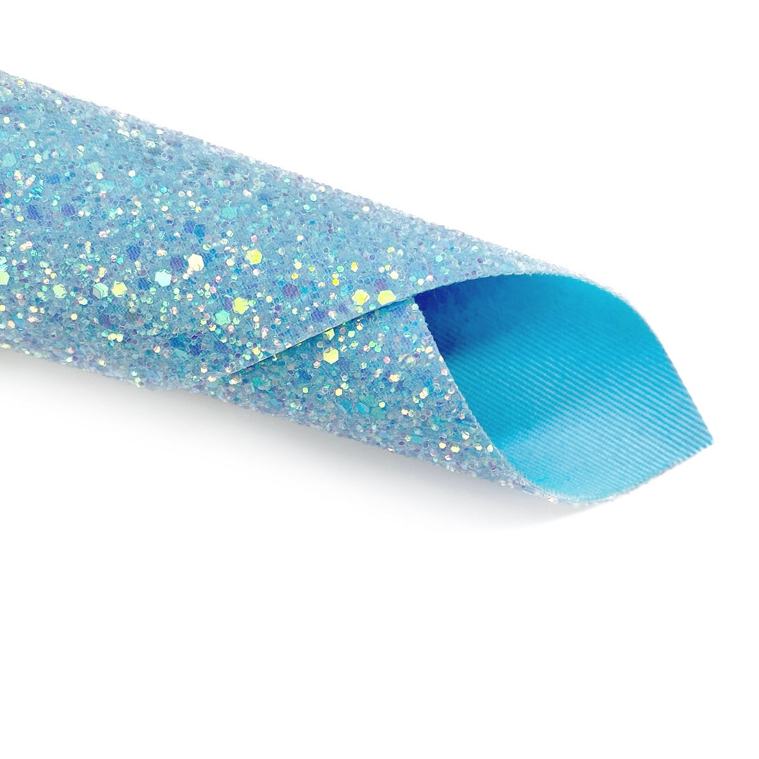 Fairytales Blue Lux Premium Chunky Glitter Fabric