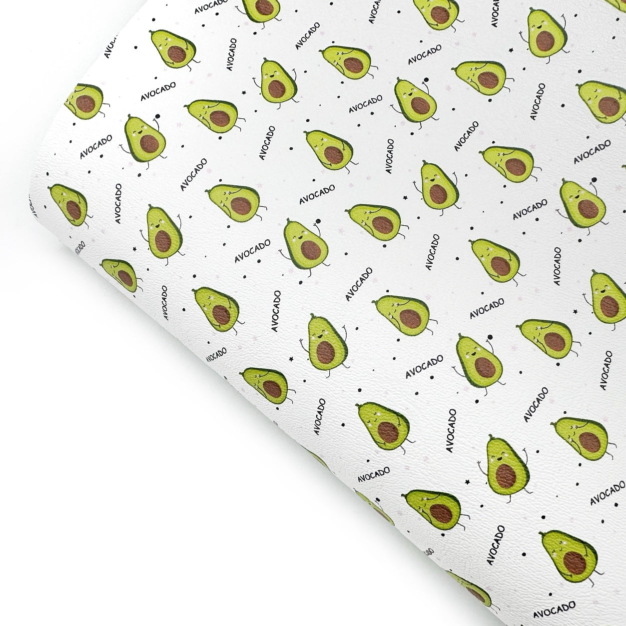 Avocados Premium Faux Leather Fabric Sheets