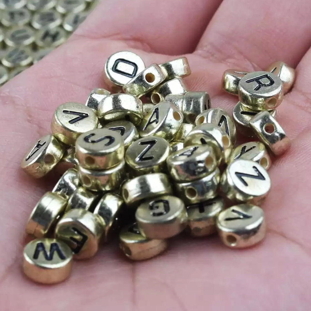 Gold Acrylic Beads