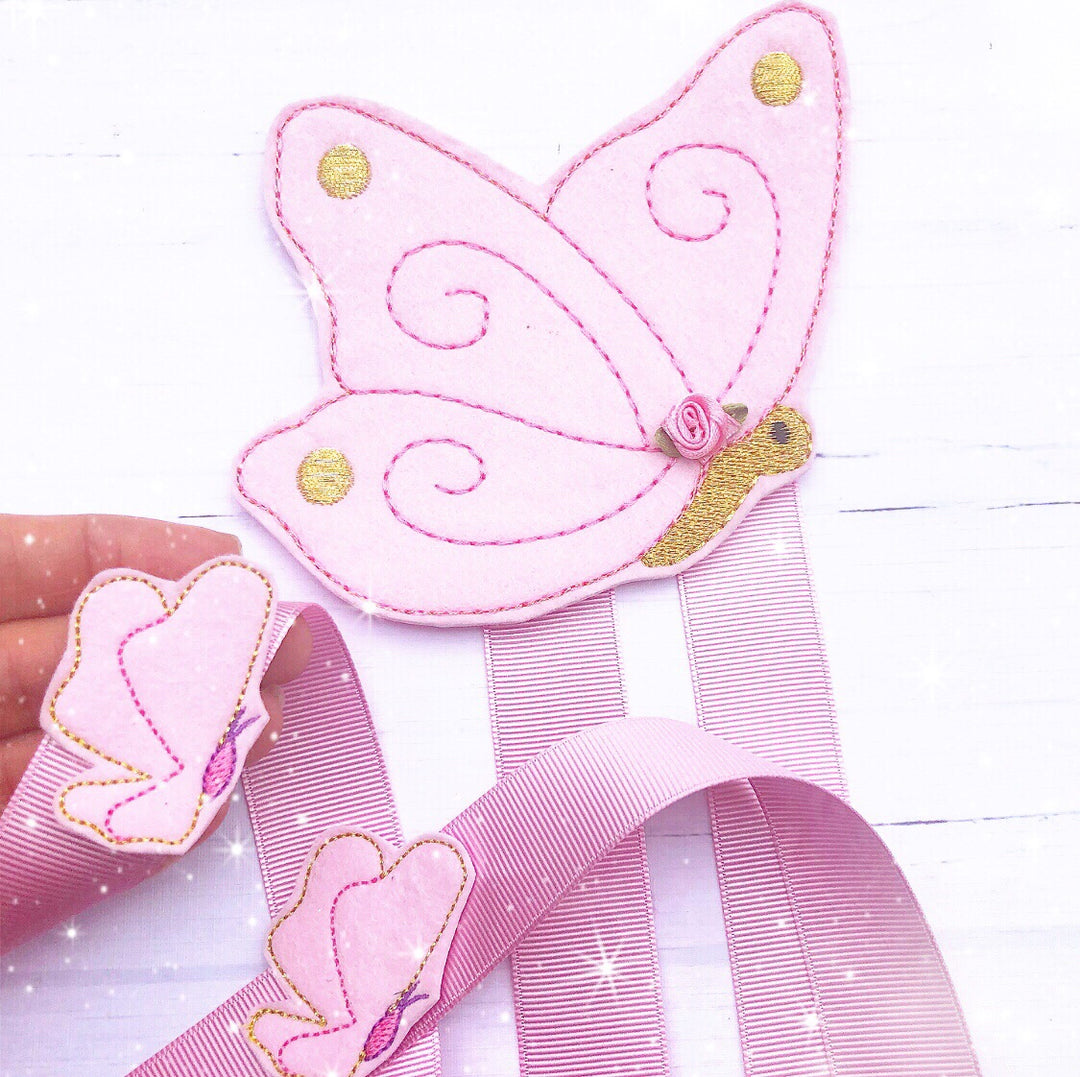 Make your own Bow Holder- DIY Butterfly Bow Holder Felties