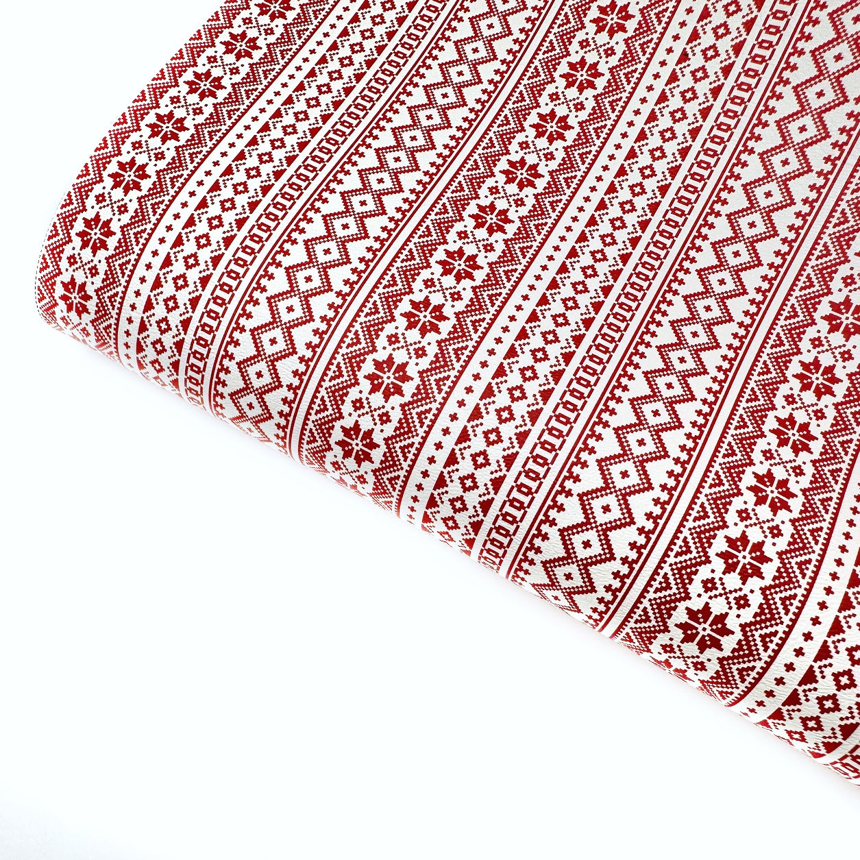 Lapland Cable Knit Premium Faux Leather Fabric Sheets