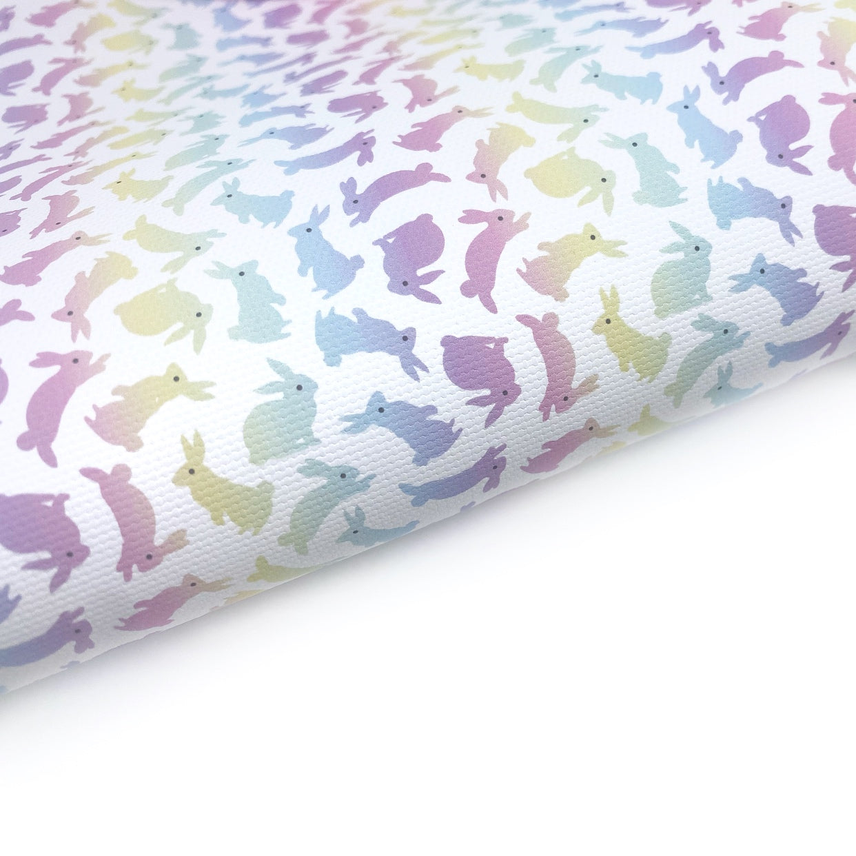 Pastel Bunnies Lux Premium Printed Bow Fabrics