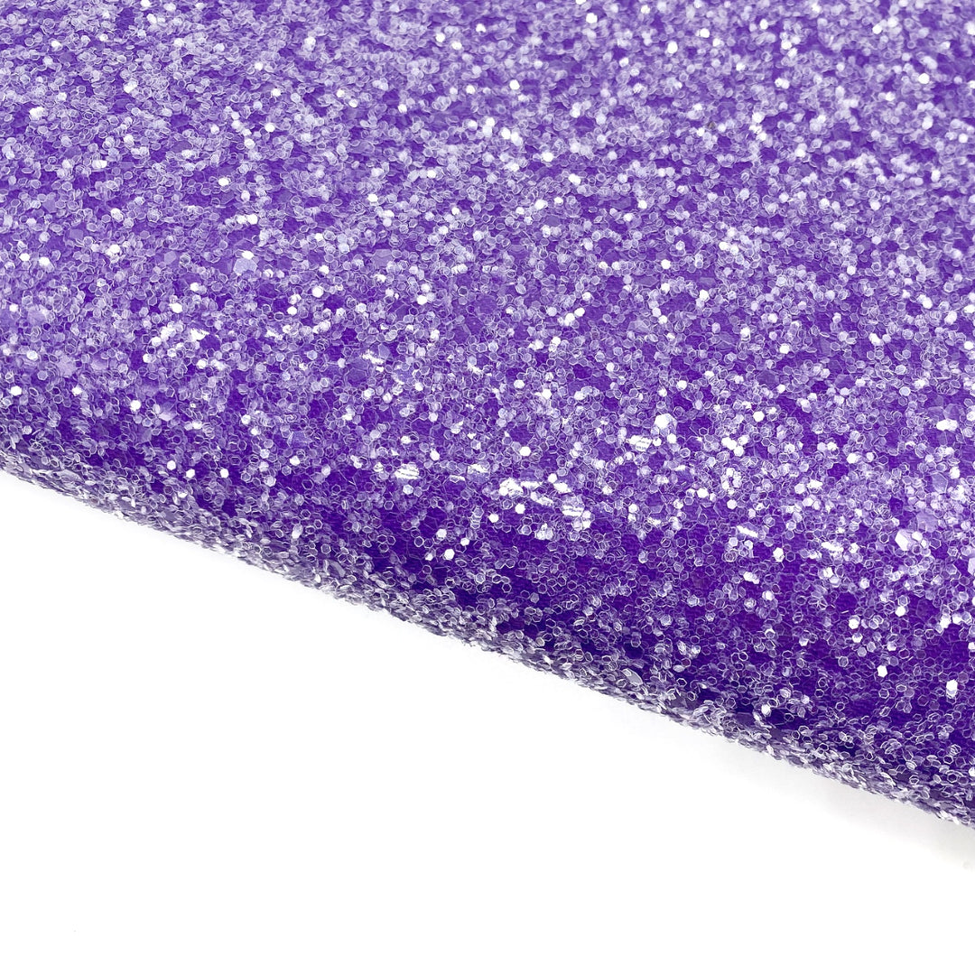 Sugar Coated Purple Lux Premium Chunky Glitter Fabric