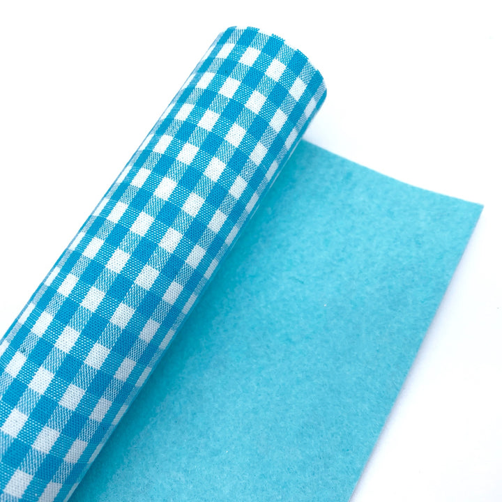 Colour Match Gingham Fabric Felt