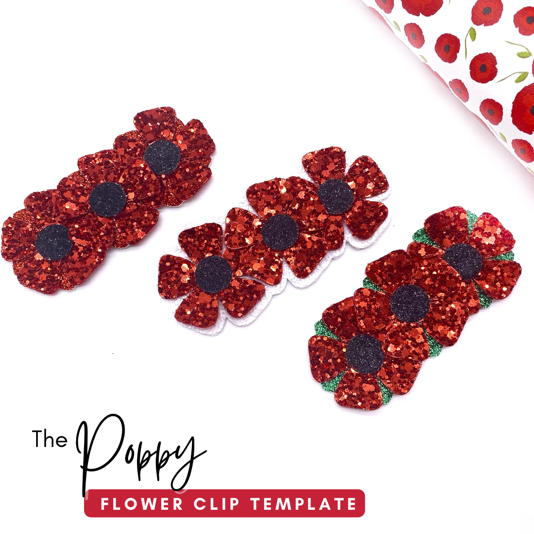 The Poppy Flower Clip Template