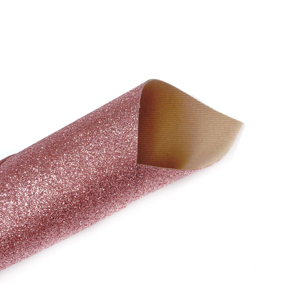 Rose Gold Riches Lux Premium Fine Glitter Fabric