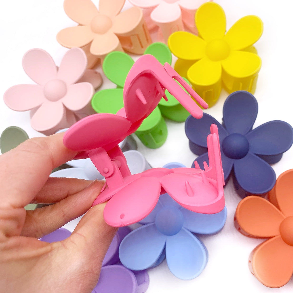 Flower Power Wholesale Hair Claw Clips