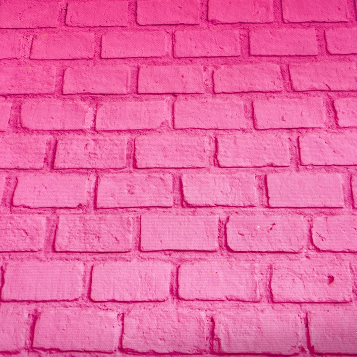 Hot Pink Brick Wall Effect Canvas Photography Background