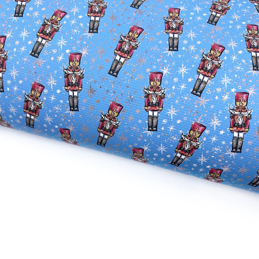 Little Darling Nutcracker Lux Premium Canvas Bow Fabrics