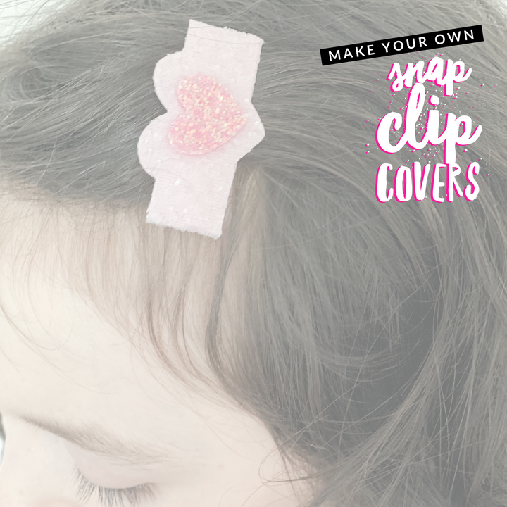 Dinky Hearts & Flower Mix Snap Clip Cover Template Set