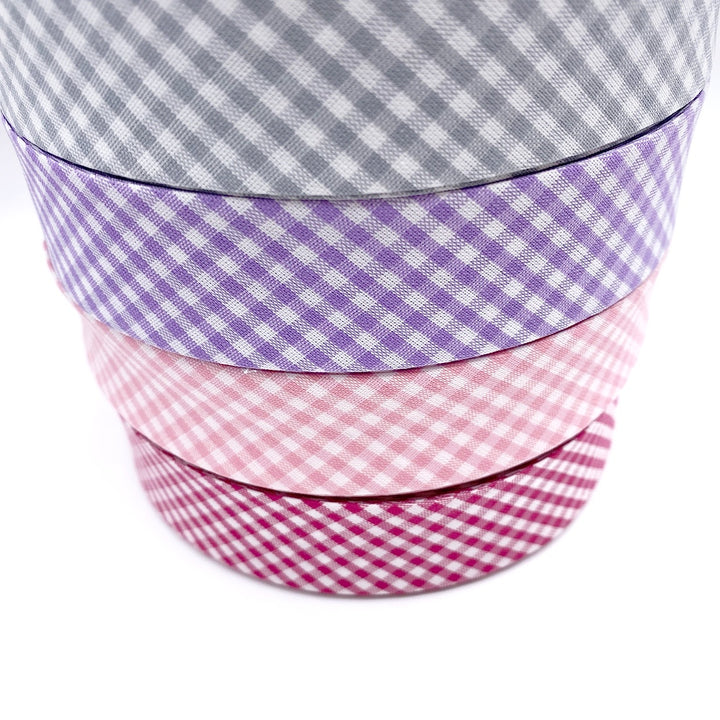 Luxury Gingham Bias Binding 30mm