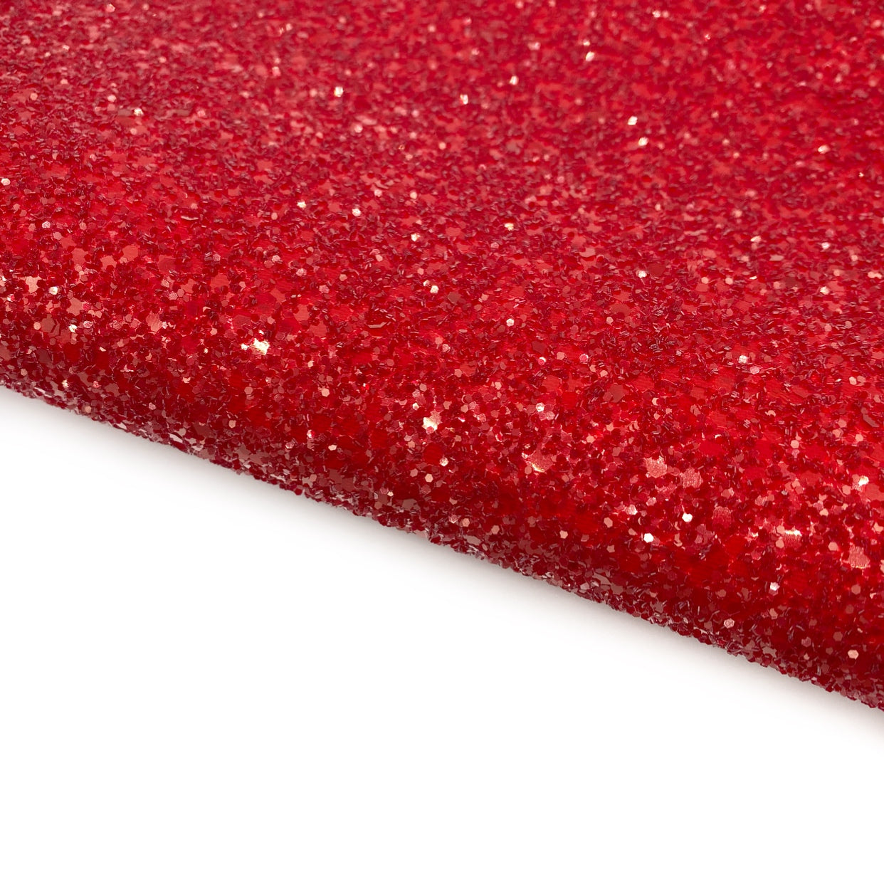 Cherry Red Lux Premium Chunky Glitter Fabric