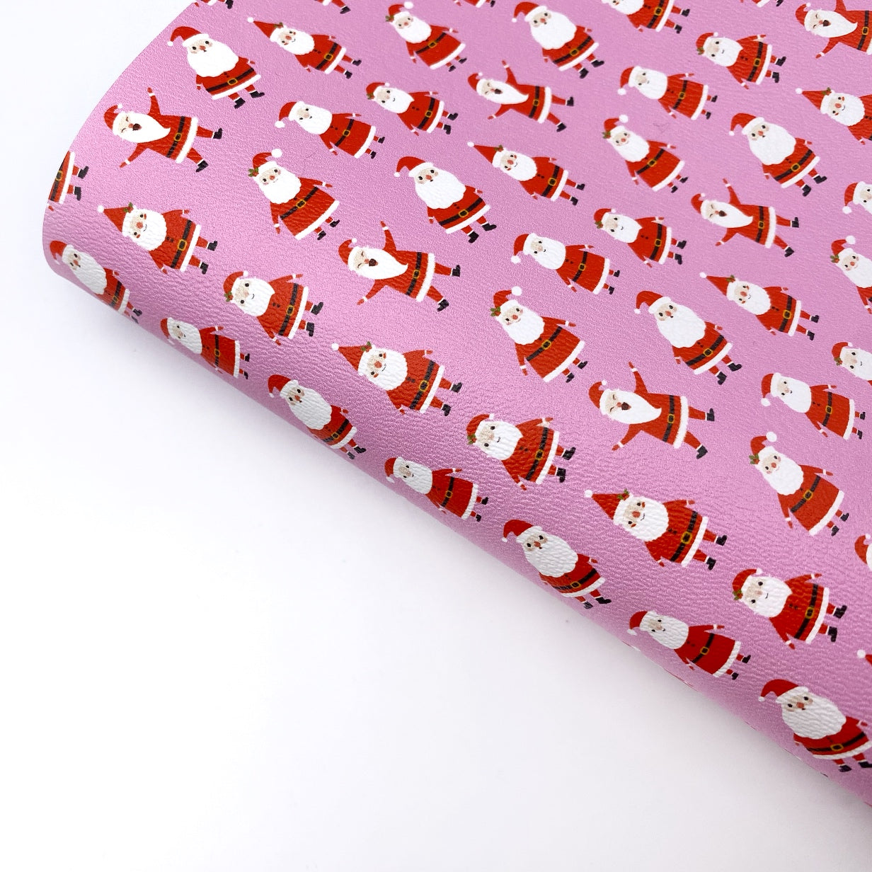 Mini Santa Premium Faux Leather Fabric Sheets