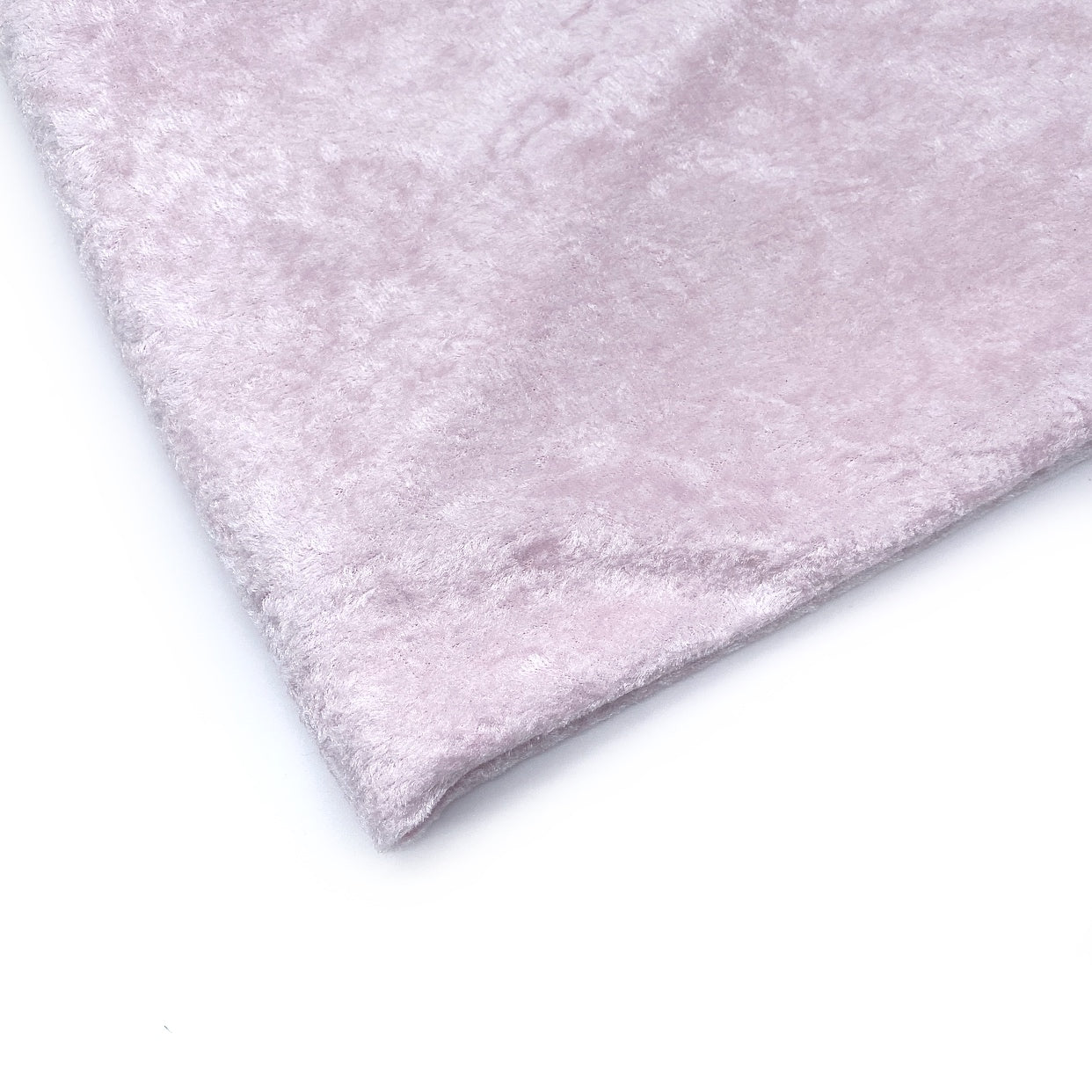 Baby Pink Crushed Velvet Fabric