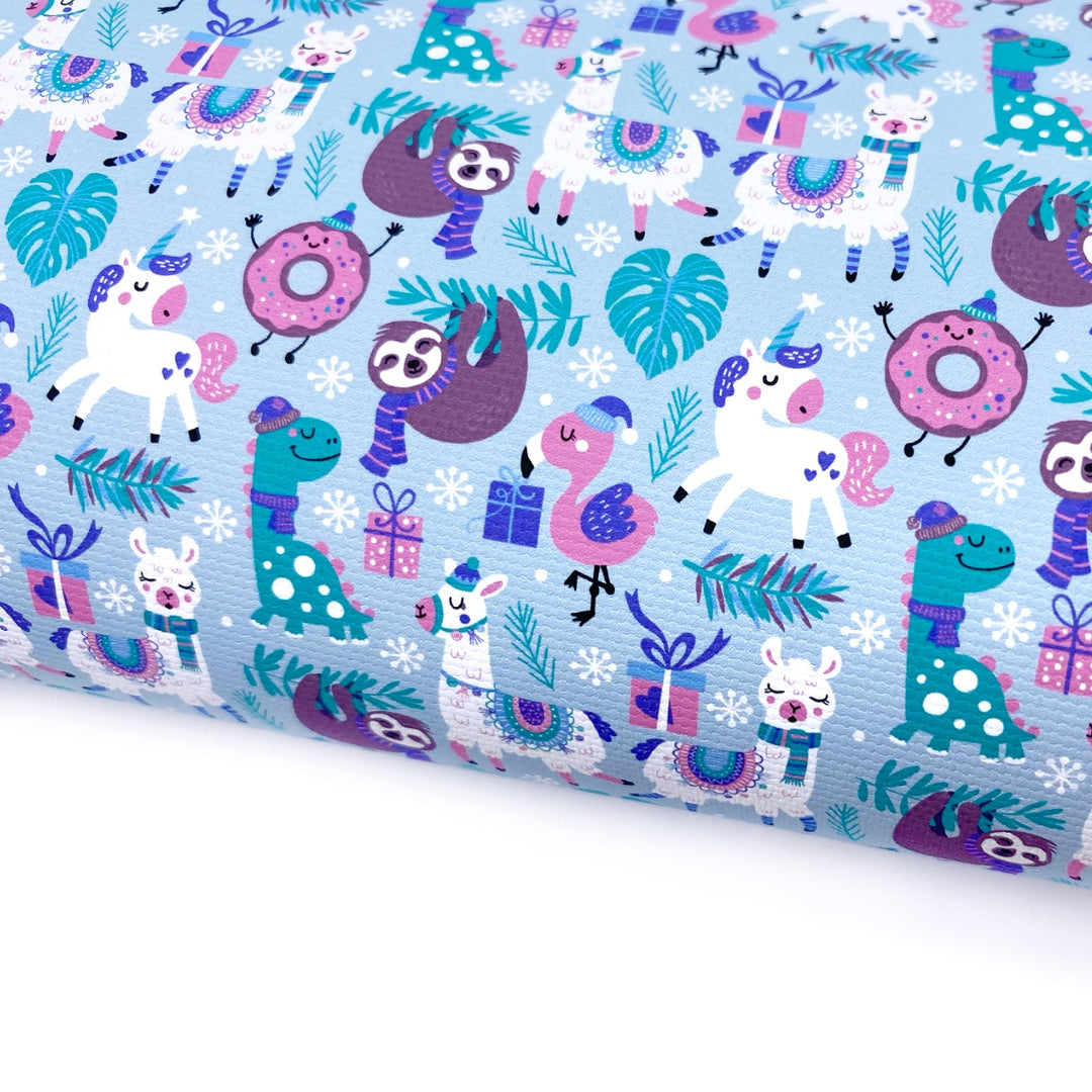 Everyone Loves Christmas Lux Premium Canvas Bow Fabrics