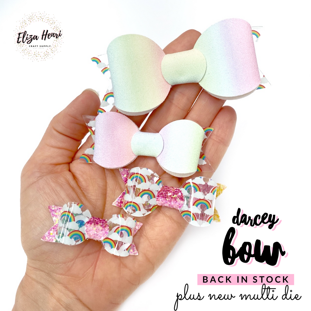 The Darcey Bow EXCLUSIVE Hair Die/Template Compatible with Big Shot - Eliza Henri Craft Supply