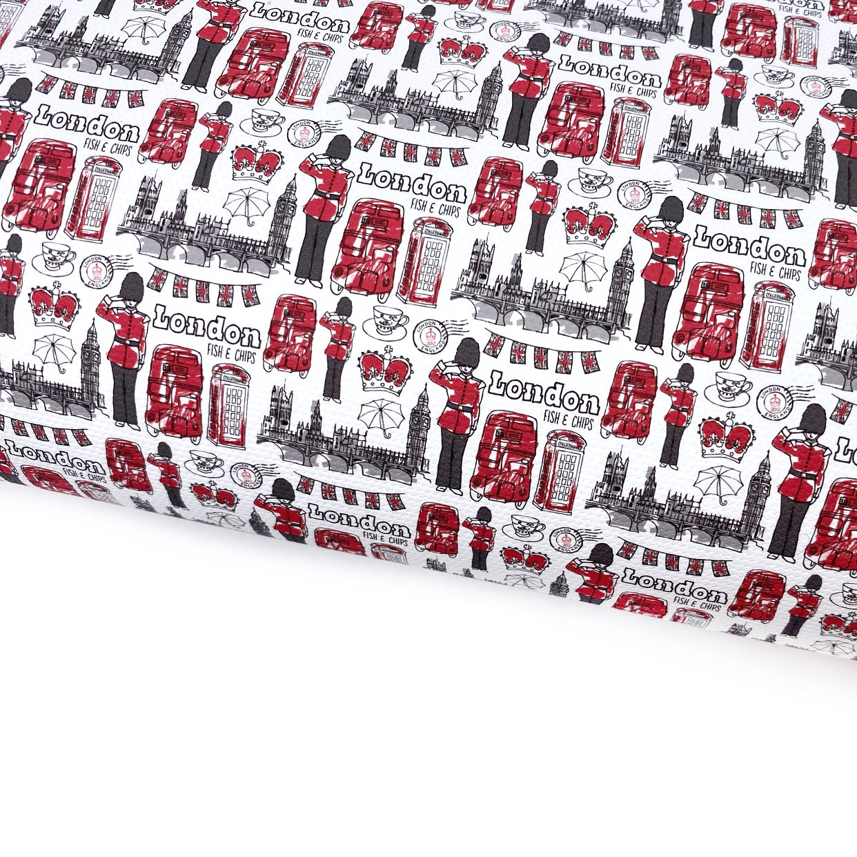 The London Look Lux Premium Printed Bow Fabric