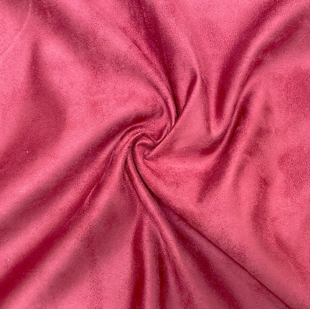 Classic Wine Luxury Suede Kisses Fabric