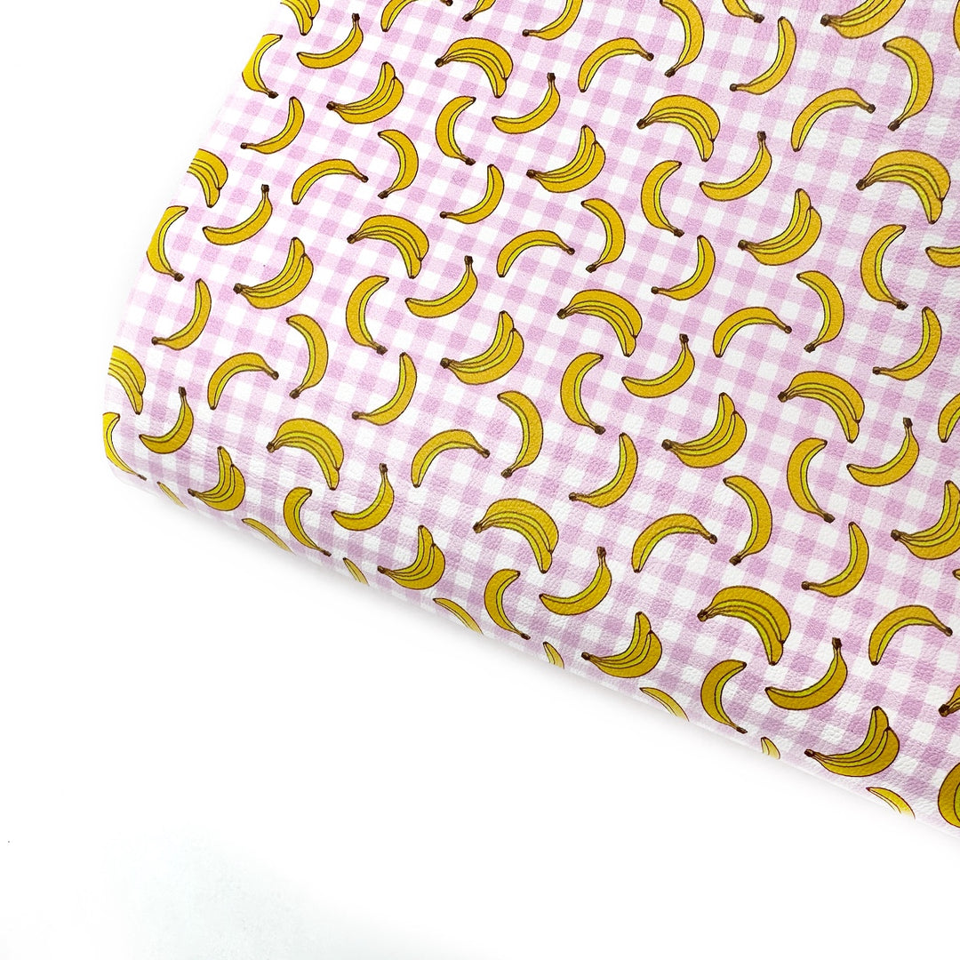 Banana- Drama Premium Faux Leather Fabric Sheets