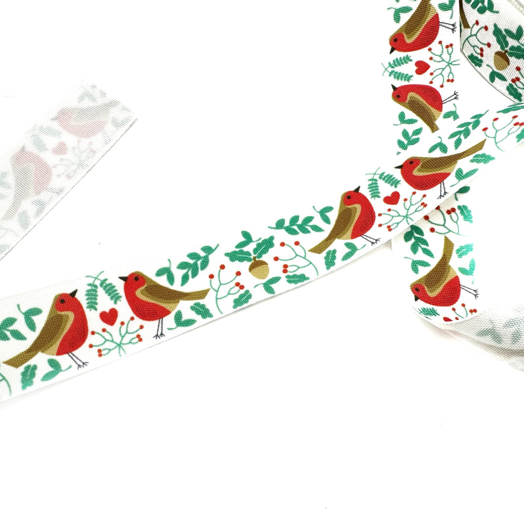 Little Robin Ribbon 25mm