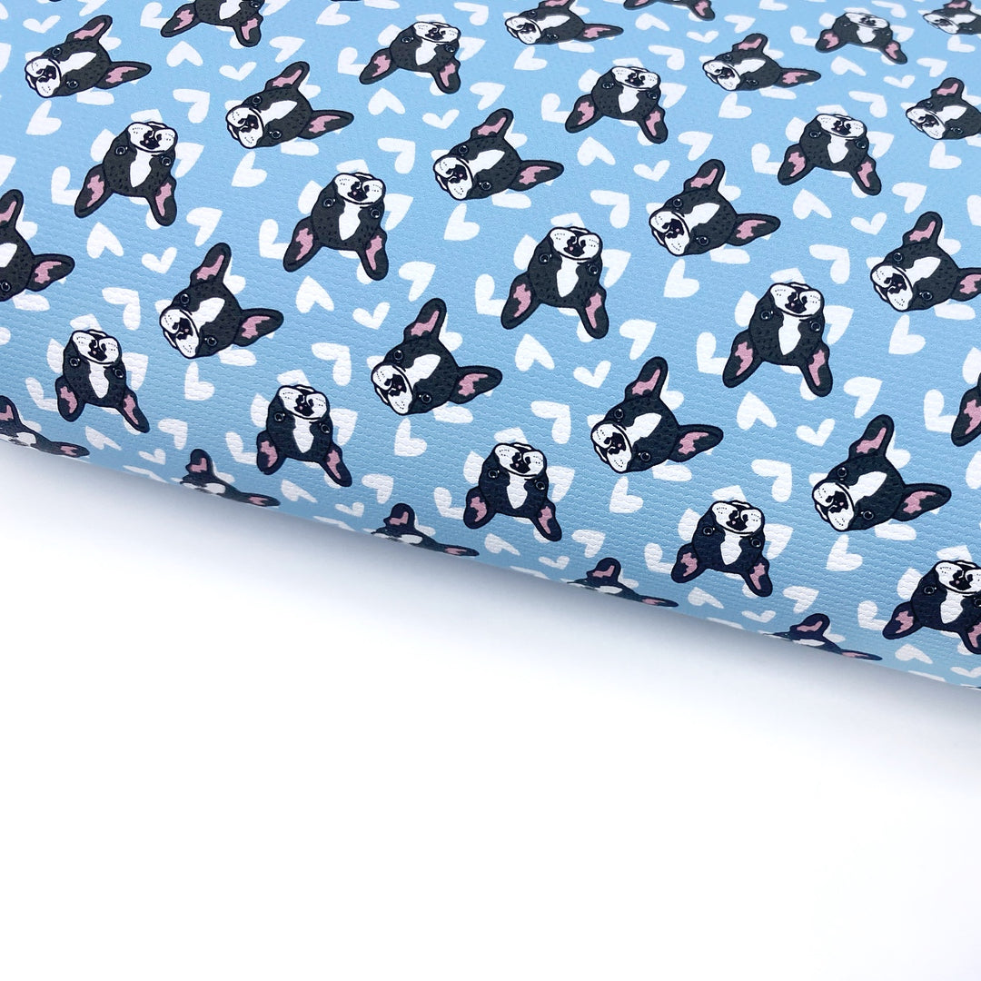 Boy Blue Frenchies Lux Premium Canvas Bow Fabrics