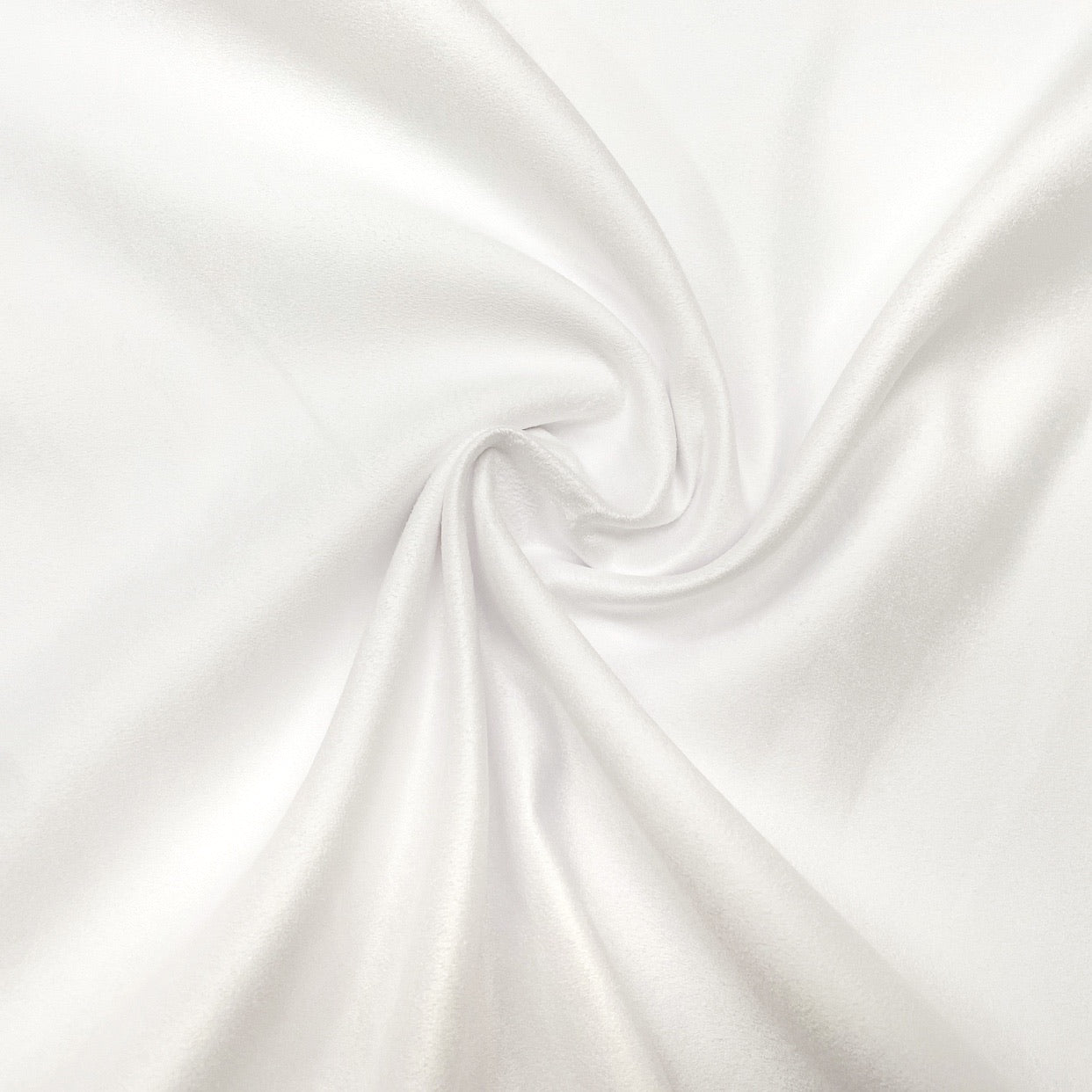 Pure White Luxury Suede Kisses Fabric