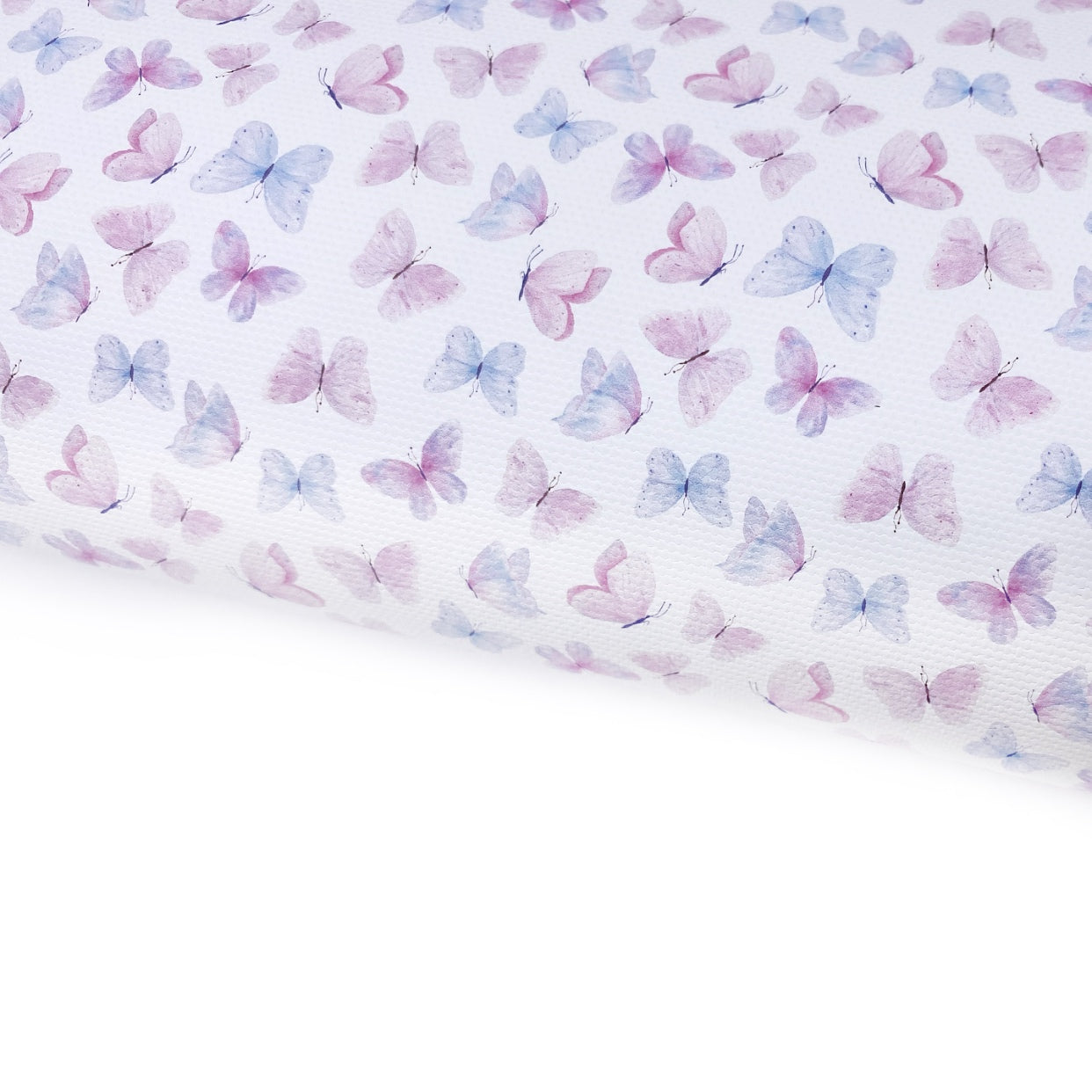 Pastel Butterfly Skies Lux Premium Printed Bow Fabric