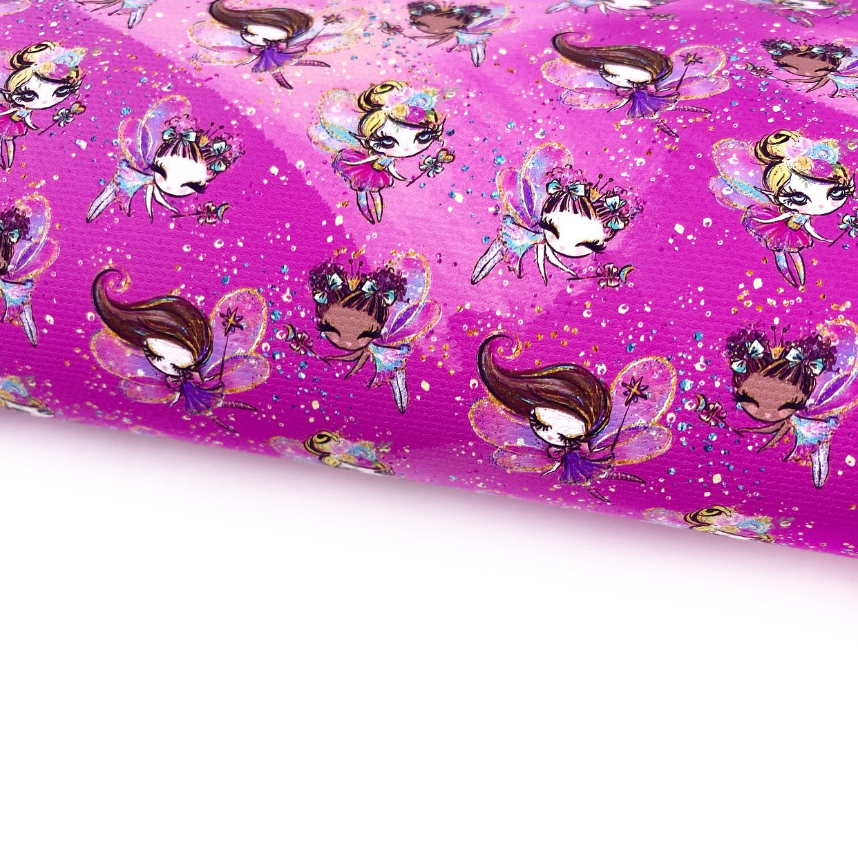 Make a fairy wish Bright Pink Lux Premium Canvas Bow Fabrics