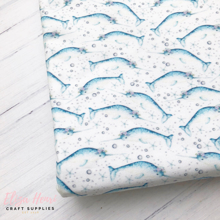 1.5" Narwhals Artisan Fabric Felt