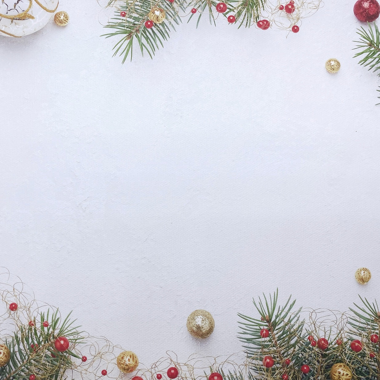 Traditional Christmas Canvas Photography Background