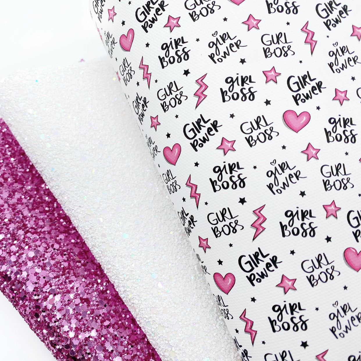 Girl Power Girl Boss Lux Premium Printed Bow Fabric