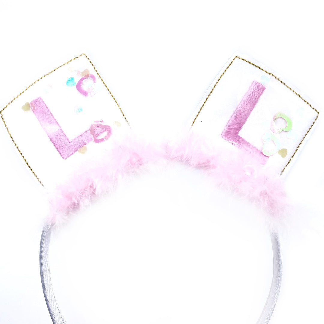 Hen Party 'L' Plate Shaker Headband Slider Felties