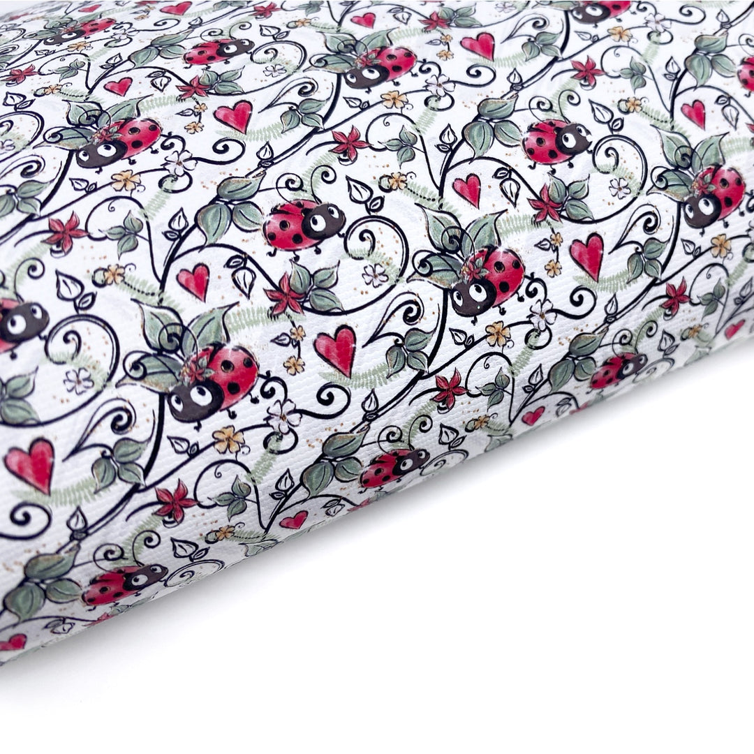 Lady Bug Tree Lux Premium Canvas Bow Fabrics